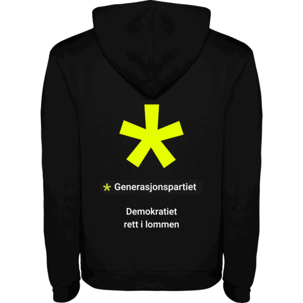 Generasjonspartiet hettegenser - Bilde 2