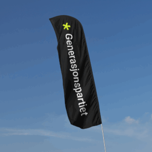 Generasjonspartiet beachflagg